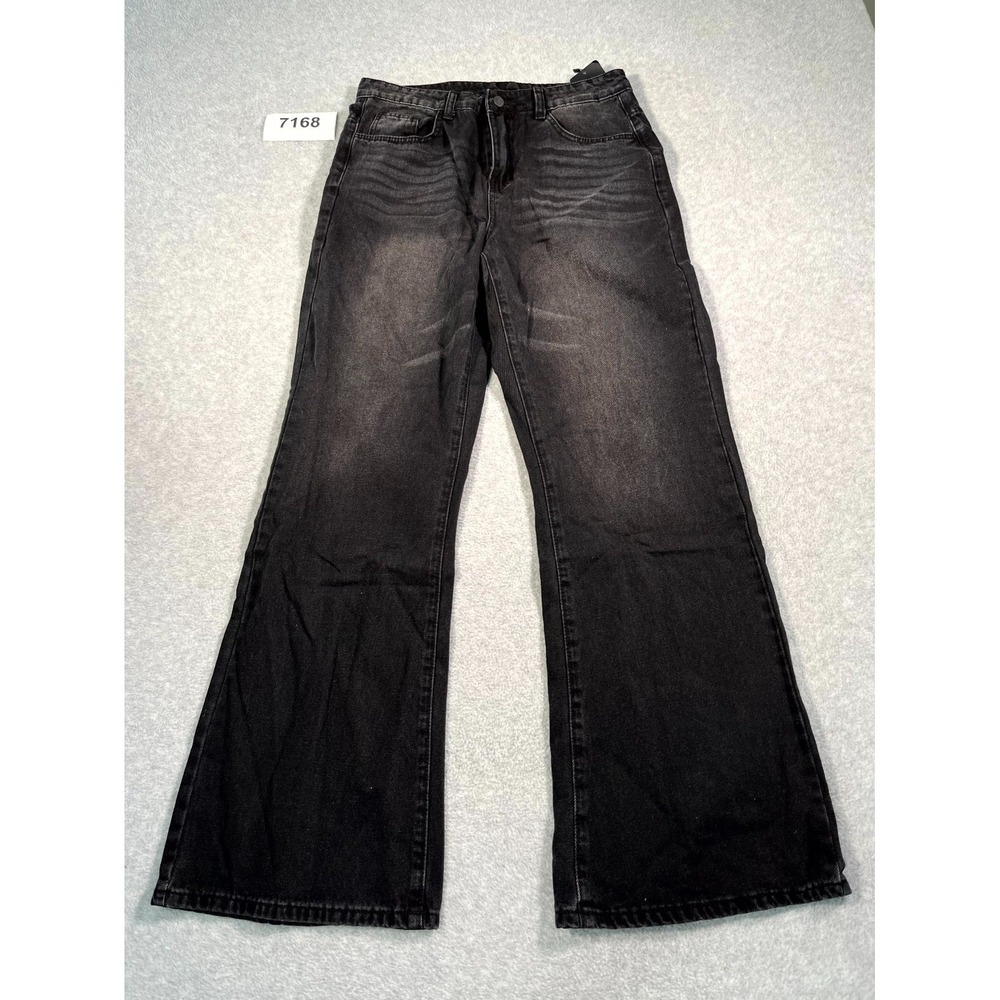 Neon Blanc Jeans Womens Small Black Denim‎ Dark Wash Cotton Bootcut Leg Casual
